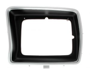 Driver Side Headlight Bezel Silver Black Square AMD Fits Ford F-100 F-150 F-250 Bronco X145-4578-1L