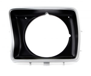 Driver Side Headlight Bezel Silver Black Round AMD Fits Ford F-100 F-150 F-250 Bronco X145-4578-2L
