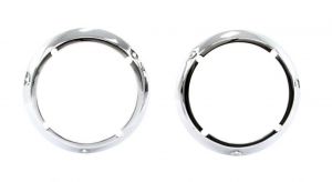 Driver And Passenger Side Headlight Bezels Pair AMD Fits Ford Bronco 145-4671-C