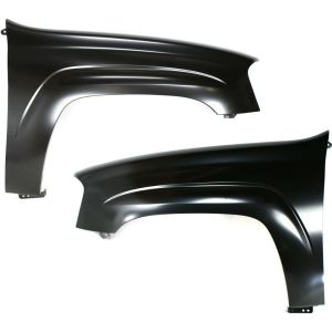 New Set Of 2 LH & RH Side Front Primered Fender Fits 2002-2009 Chevrolet Trailblazer