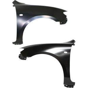 New Front Fender Set of 2 Pair LH & RH Side Fits Mazda 3 Sedan Model 2004-2009