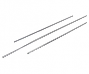 Rear Window Gasket Lock Strip Set 3 Piece Chrome AMD Fits Scamp X661-2067-2S
