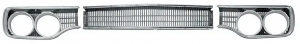 Grille Set Center & Headlamp Bezels AMD Fits Plymouth Road Runner K-RM4130