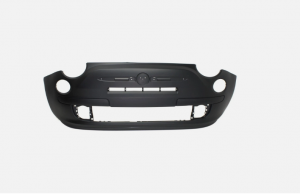 Primed Front Bumper Cover With Fog Lights Holes Fits 2012-2017 Fiat 500 FI1000100