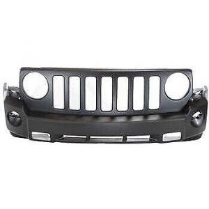 New Front Bumper Cover With Tow Hooks Fits 2007-2010 Jeep Patriot CH1000935