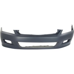 New Front Bumper Cover Primed Fits 2006-2007 Honda Accord Coupe Model HO1000234