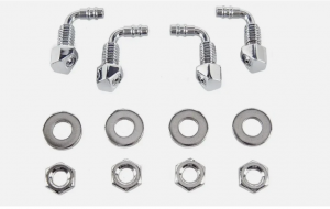 Headlamp Washers with Mount Set AMD Fits Chevrolet Chevelle Camaro Nova Corvette W-158