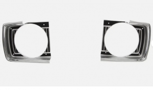 Pair Headlamp Bezel AMD Fits 1967 Dodge Dart K-MA1128