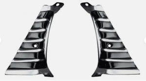 Pair Headlamp Bezel Extensions AMD Fits Chevrolet El Camino Chevelle Malibu P-C887815