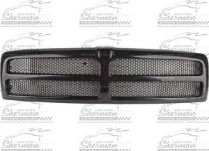 Sherman 330-99-2 Grille Matte Black Old Style Fits Dodge Ram 1500