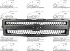 Sherman 902-99-3 Grille Matte Black With Textured Frame Fits Silverado 1500 GM1200578