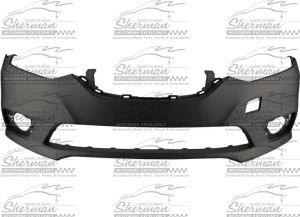 Sherman SHE1626BA-87-0 Front Primered Bumper Cover Fits 2016-19 Nissan Sentra