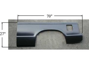 Sherman 905-50BL Driver Side Quarter Panel Skin Fits Blazer Jimmy K5 Blazer