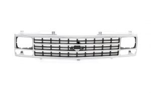 Grille Shell Argent/Silver Single Headlight AMD Fits C1500 X150-4088-1