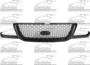 Sherman FO1200395 576B-99-6 Grille Assembly Mesh Insert Painted Black Shell Fits Ford Ranger 