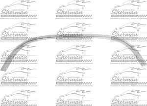 Sherman 900-93R Rear Passenger Side Wheel Opening Molding Fits Blazer Tahoe Yukon GM1791105