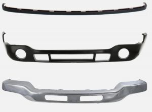 Front Bumper with Bumper Cover and Valance 3-pc kit Fits GMC Sierra 1500 2500 3500
