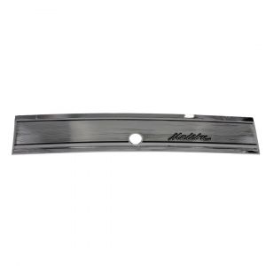 New Glove Box Fascia - Chrome Malibu Script AMD Fits Chevrolet Chevelle Malibu P-GBC180