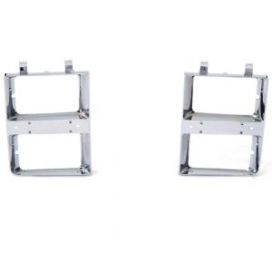Headlamp Bezels Chrome Pair AMD Fits Chevrolet C10 Pickup 145-4083-6P