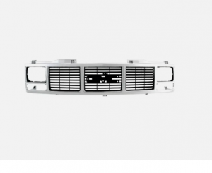 Grille Shell With Single Headlight AMD Fits GMC K1500 K2500 K3500 Pickup Suburban X150-4988-1