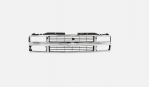 Grille Shell Chrome Gray AMD Fits Chevrolet Suburban Blazer K1500 K2500 C3500 X150-4094-21