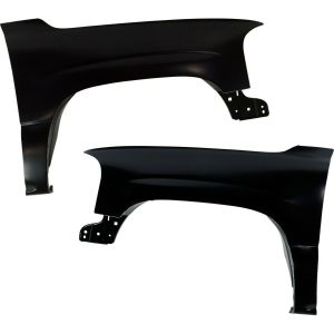Fender For 99-2007 GMC Sierra 1500 Set of 2 Front Left & Right Side Primed Steel